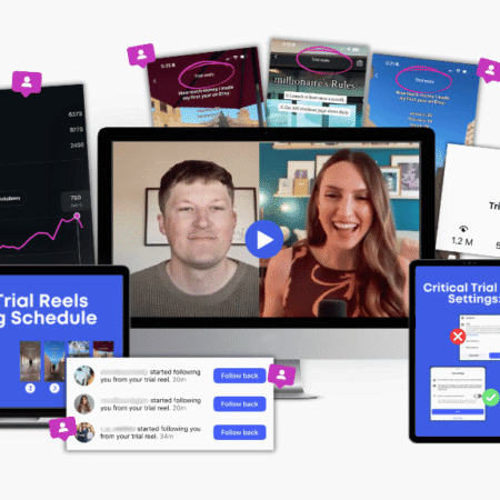 Trail Reels – Instagram trial reels course showing reel analytics and posting schedule