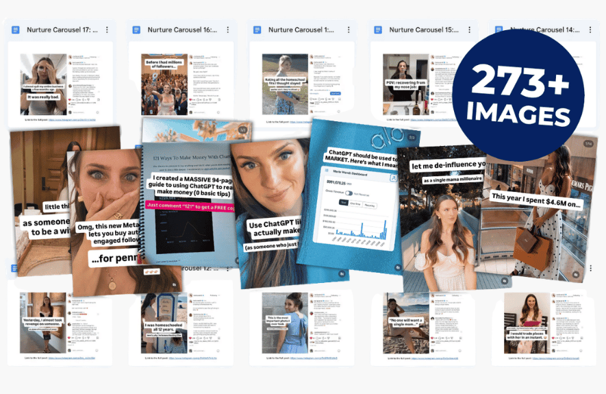 Maria's Top-Performing Instagram Carousels Lab – Instagram carousel examples and post previews