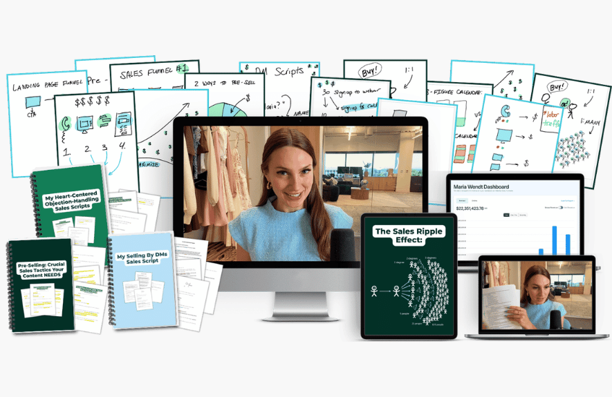 Good People, Good Money: Mastering Heart-Centered Sales – sales training materials, sales script workbooks, and funnel diagrams